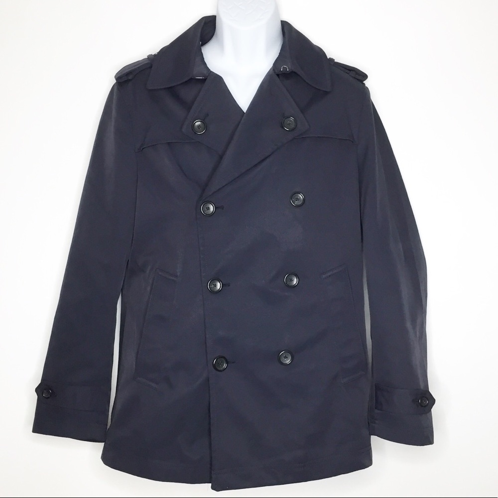 BANANA REPUBLIC Navy Trench Pea Coat Men’s Small